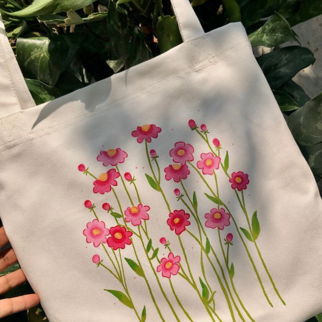 Tote bag painting - صندوق الرسم على الحقيبة